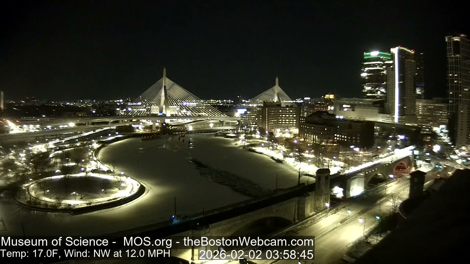  Green Line Subway & Bridge Live Cam - Cambridge, Boston, Massachusetts ,USA