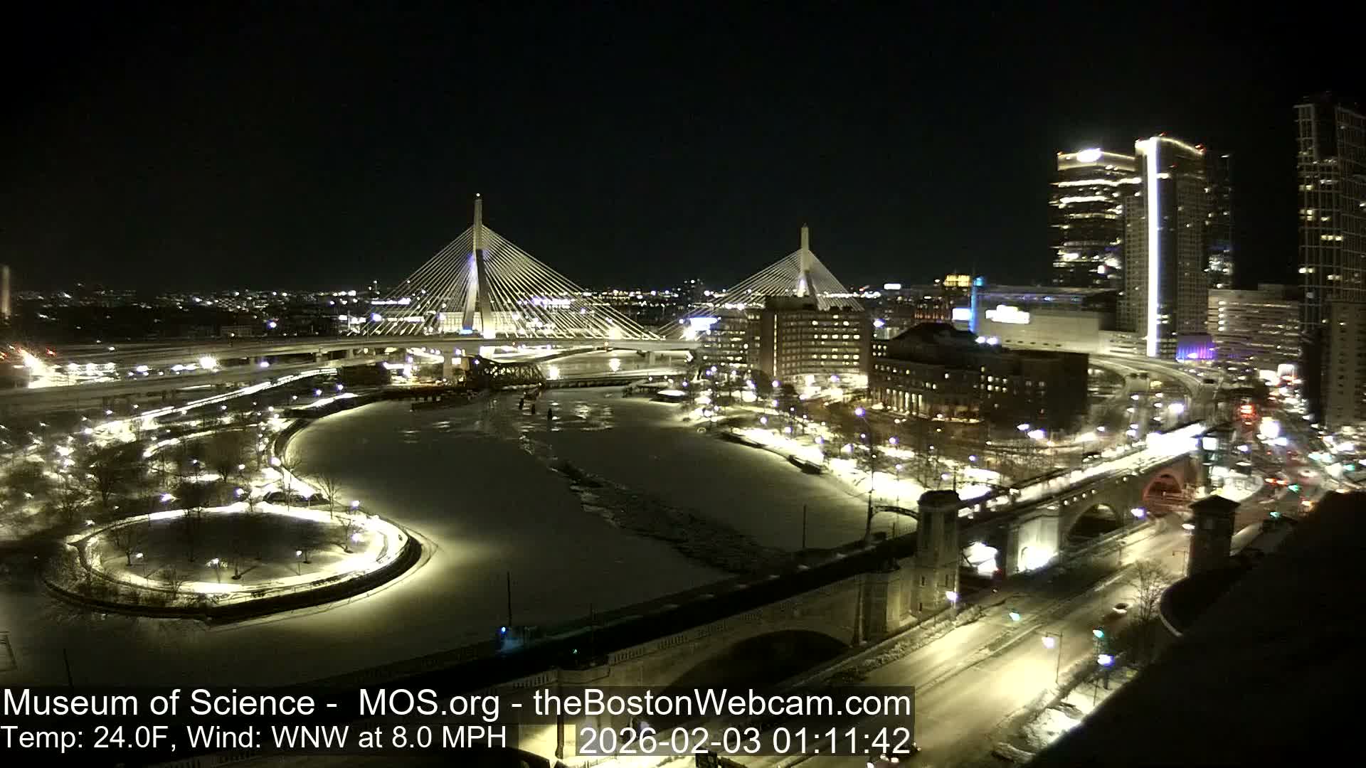  Green Line Subway & Bridge Live Cam - Cambridge, Boston, Massachusetts ,USA