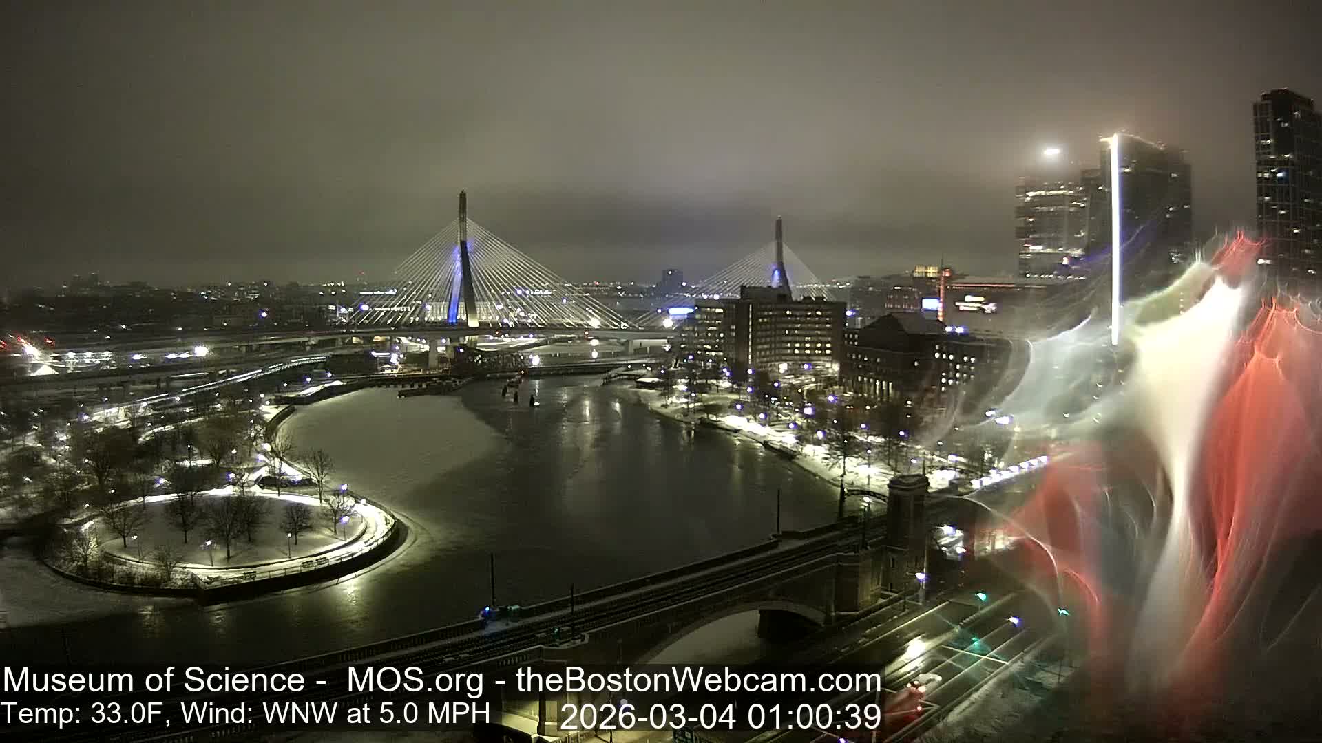  Green Line Subway & Bridge Live Cam - Cambridge, Boston, Massachusetts ,USA