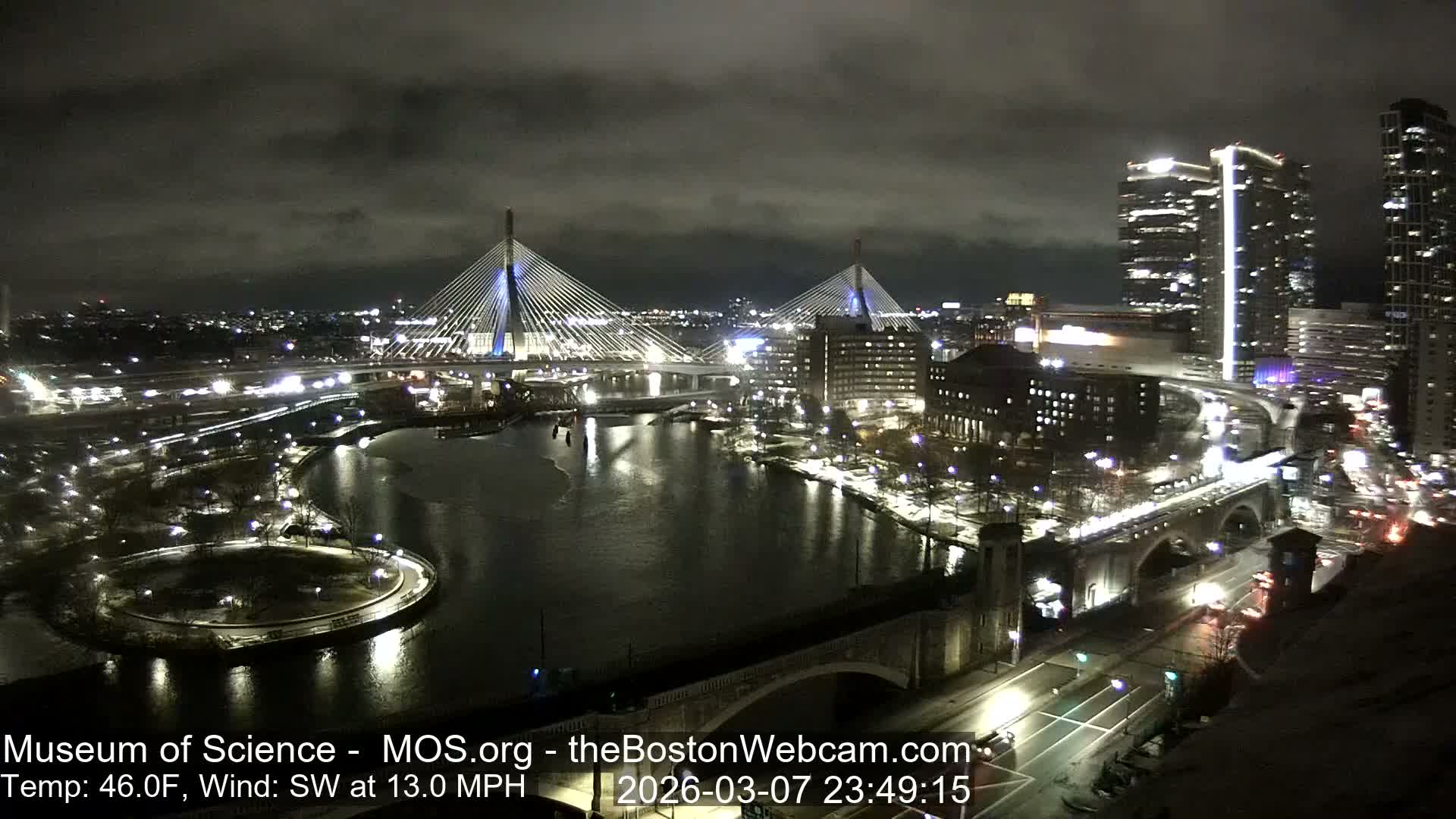  Green Line Subway & Bridge Live Cam - Cambridge, Boston, Massachusetts ,USA