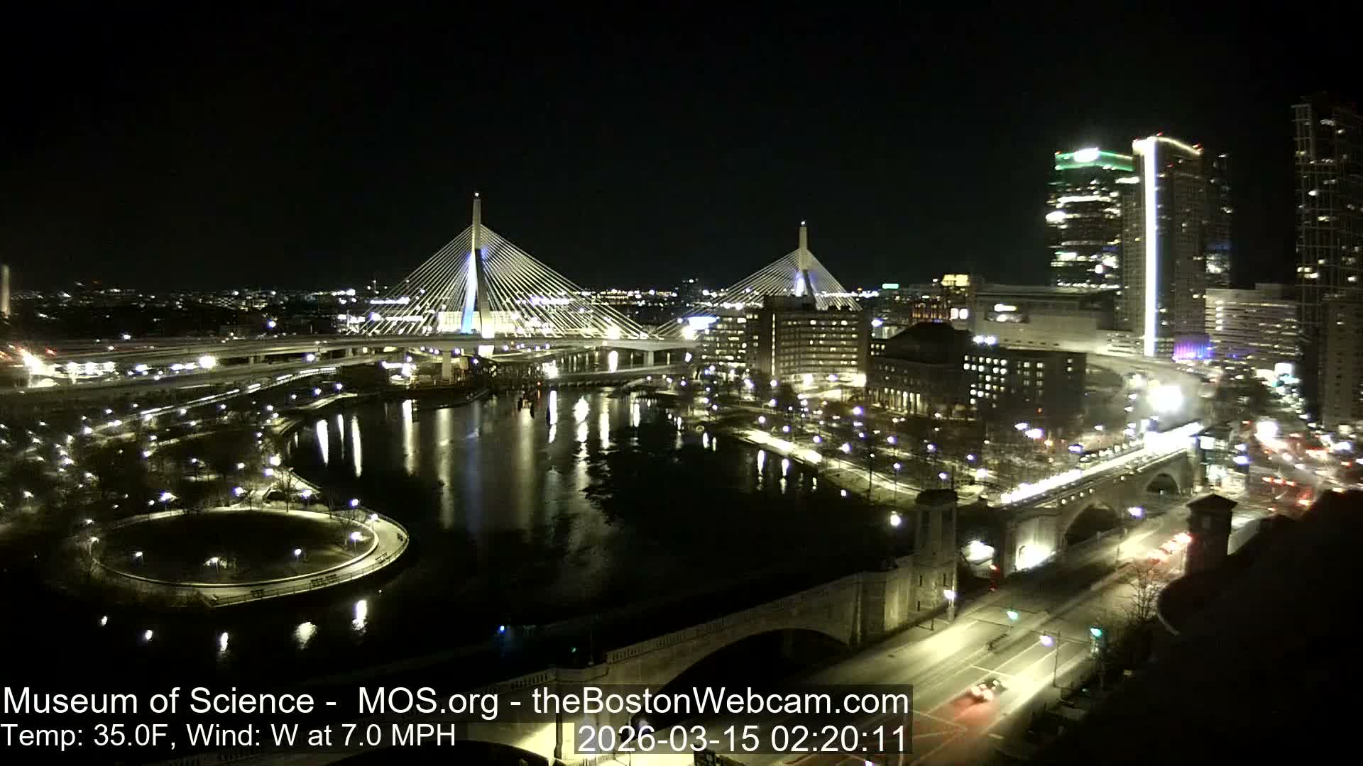  Green Line Subway & Bridge Live Cam - Cambridge, Boston, Massachusetts ,USA