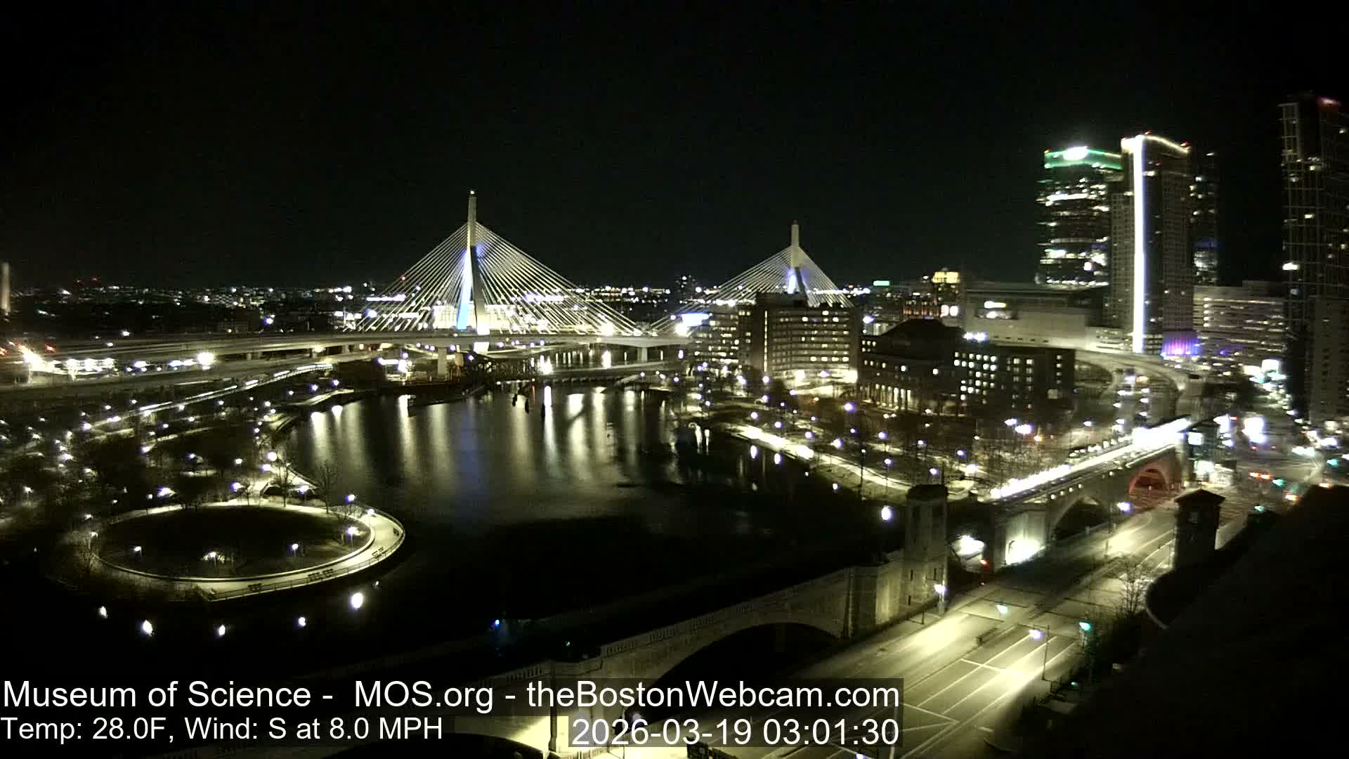  Green Line Subway & Bridge Live Cam - Cambridge, Boston, Massachusetts ,USA
