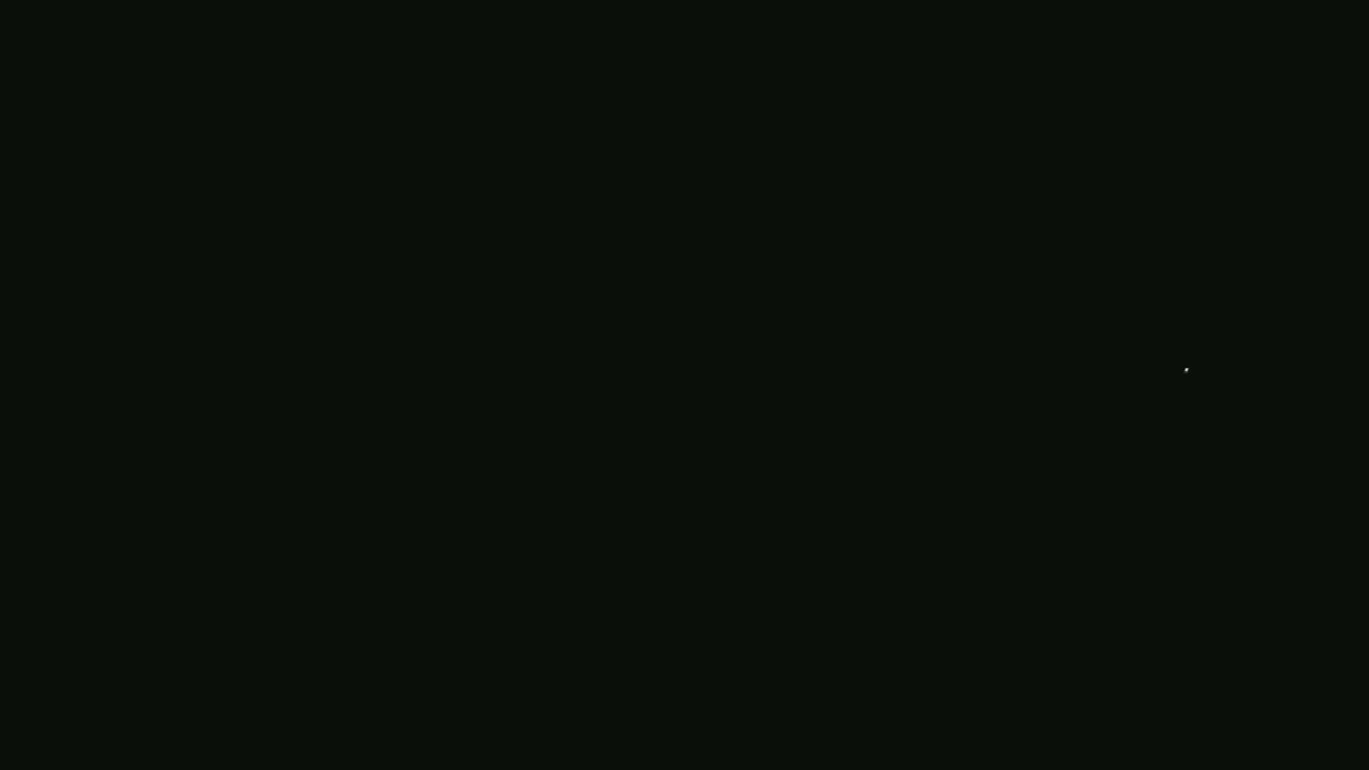The image is completely black except for a single, tiny, bright speck of light.
