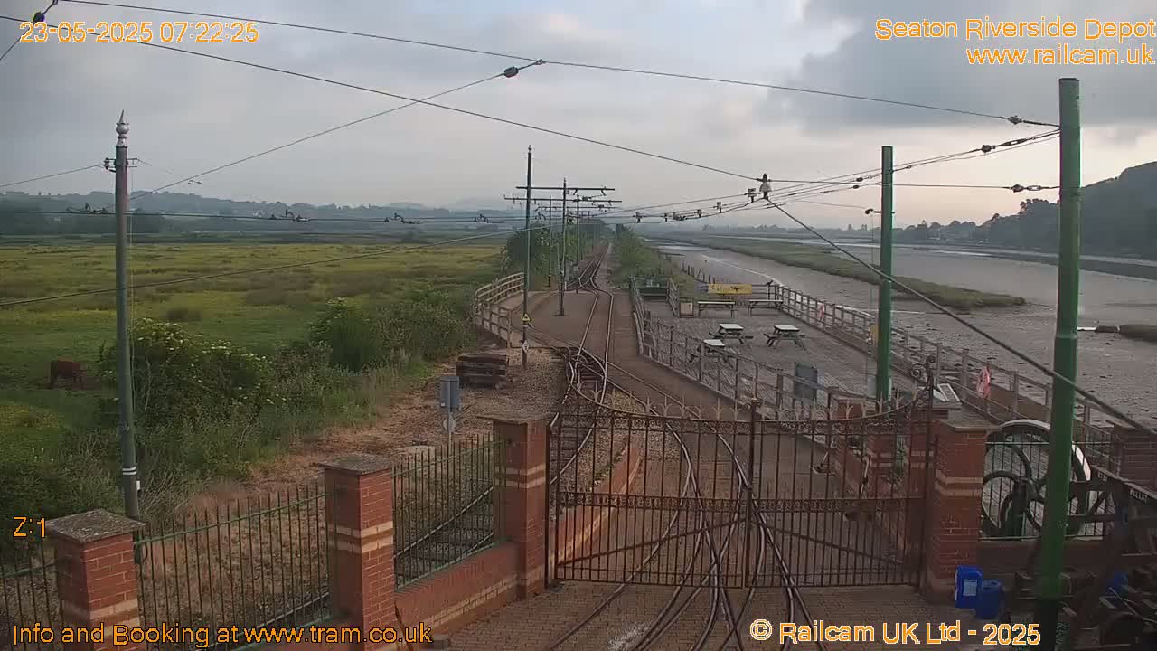 Seaton Tramway, Riverside Depot Live Cam - Seaton, East Devon, Devon, South West, England, United Kingdom