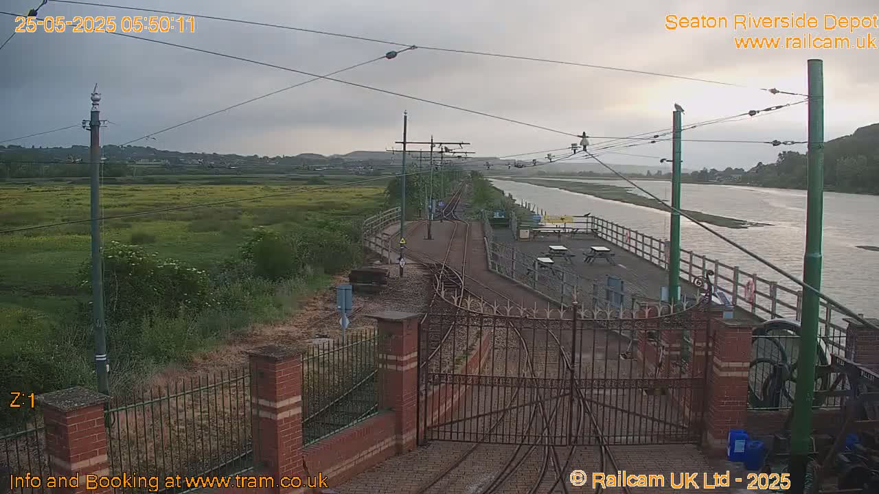 Seaton Tramway, Riverside Depot Live Cam - Seaton, East Devon, Devon, South West, England, United Kingdom