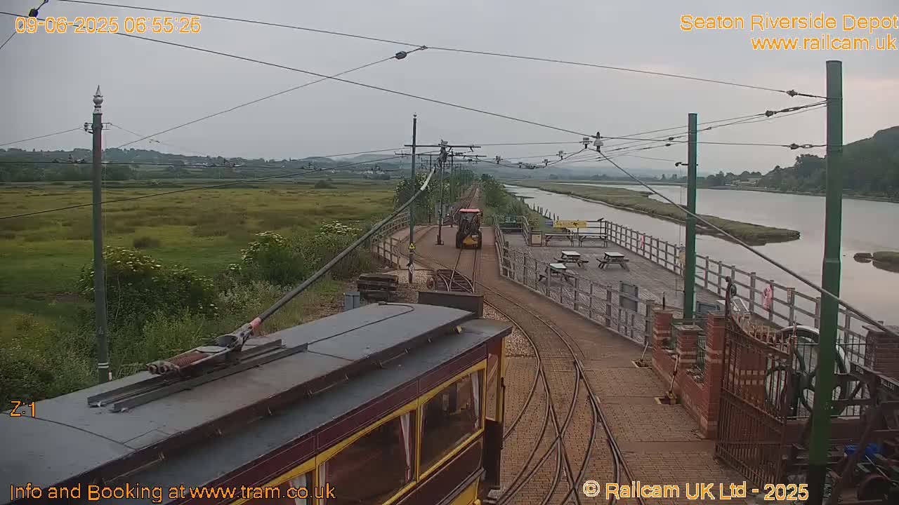 Seaton Tramway, Riverside Depot Live Cam - Seaton, East Devon, Devon, South West, England, United Kingdom