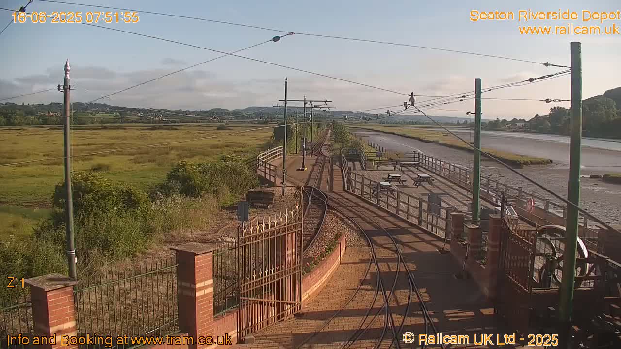 Seaton Tramway, Riverside Depot Live Cam - Seaton, East Devon, Devon, South West, England, United Kingdom