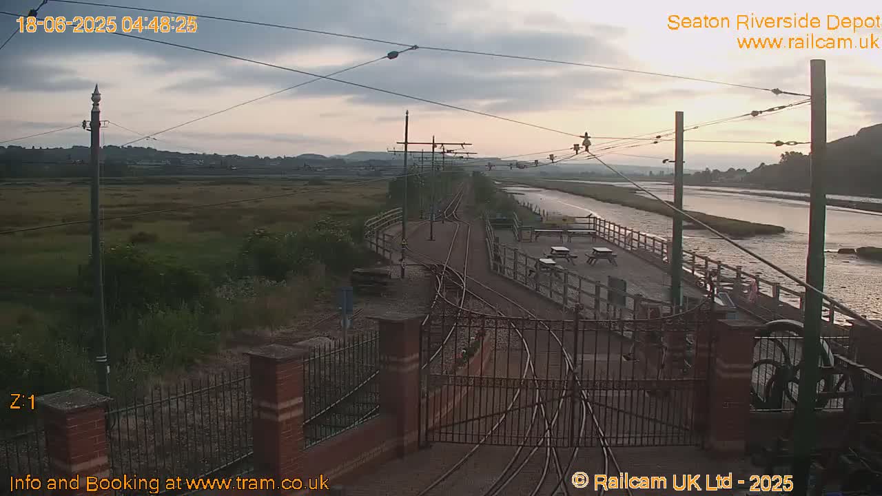 Seaton Tramway, Riverside Depot Live Cam - Seaton, East Devon, Devon, South West, England, United Kingdom