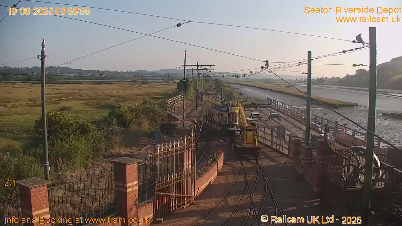 Seaton Tramway, Riverside Depot Live Cam - Seaton, East Devon, Devon, South West, England, United Kingdom