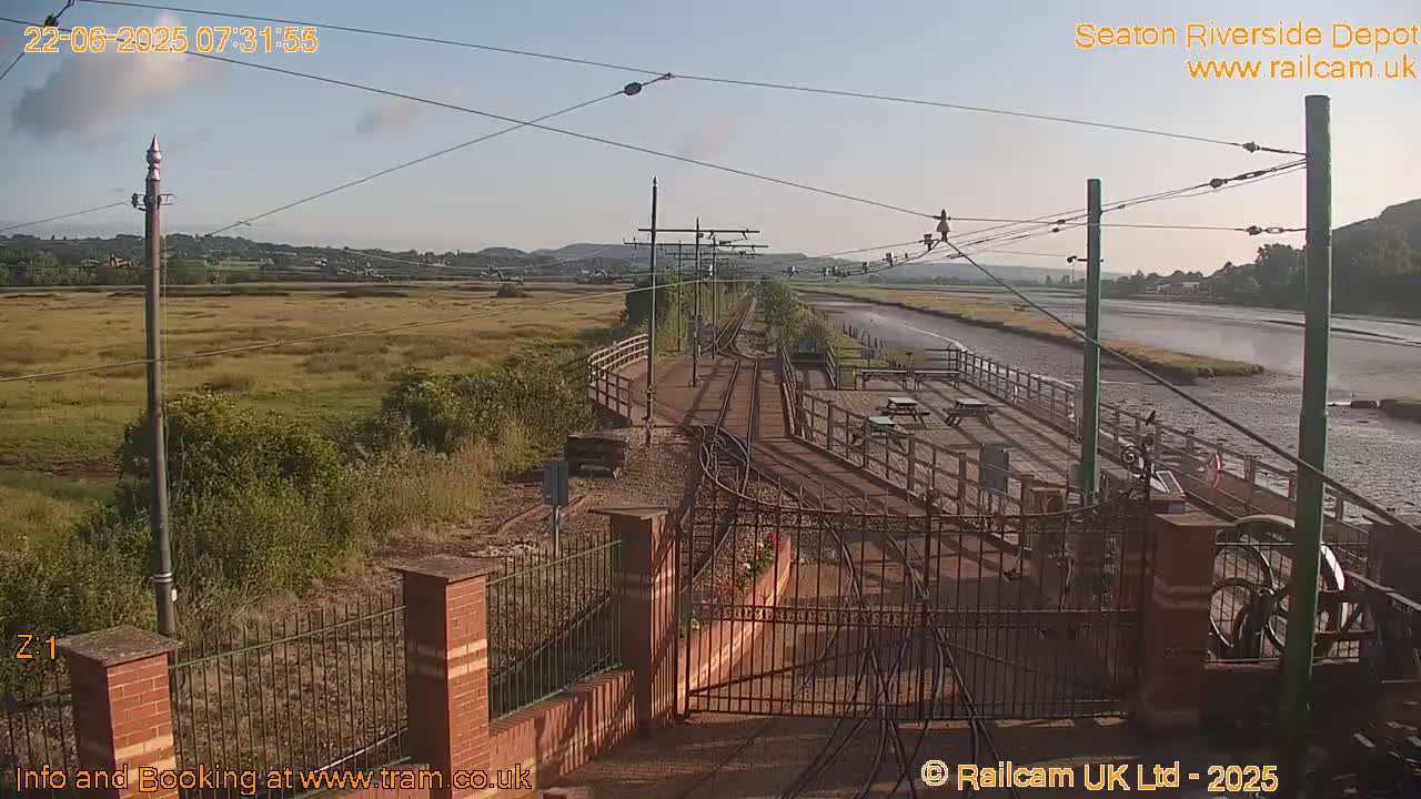 Seaton Tramway, Riverside Depot Live Cam - Seaton, East Devon, Devon, South West, England, United Kingdom