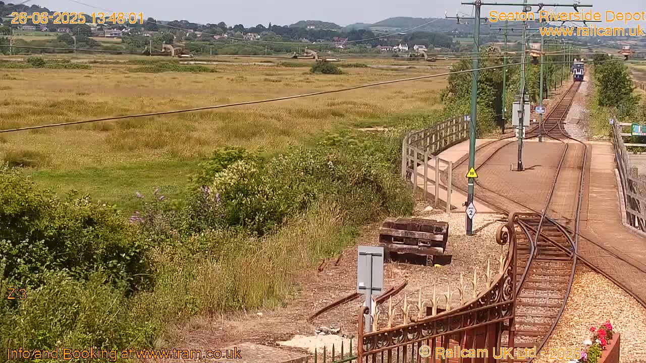 Seaton Tramway, Riverside Depot Live Cam - Seaton, East Devon, Devon, South West, England, United Kingdom
