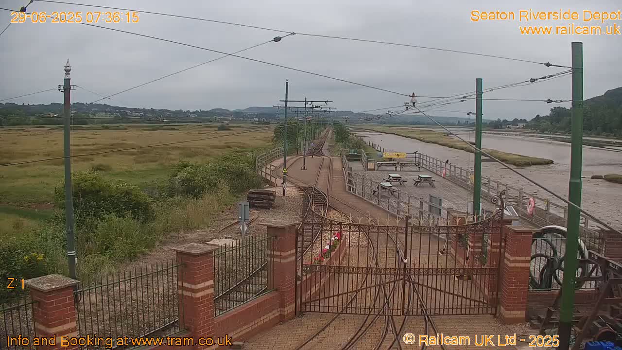 Seaton Tramway, Riverside Depot Live Cam - Seaton, East Devon, Devon, South West, England, United Kingdom