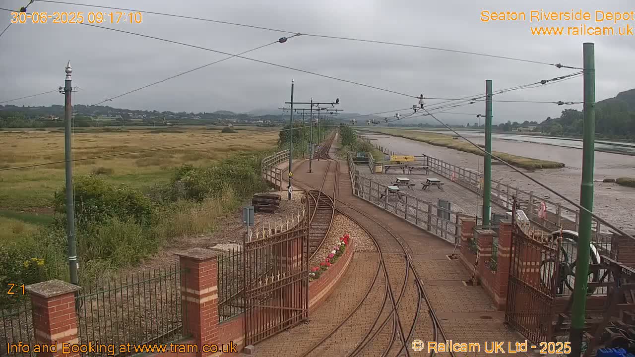 Seaton Tramway, Riverside Depot Live Cam - Seaton, East Devon, Devon, South West, England, United Kingdom
