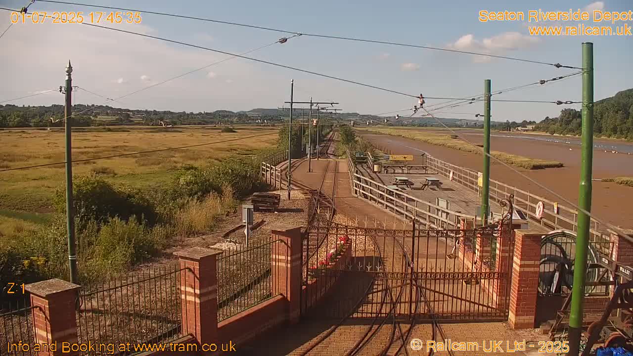 Seaton Tramway, Riverside Depot Live Cam - Seaton, East Devon, Devon, South West, England, United Kingdom