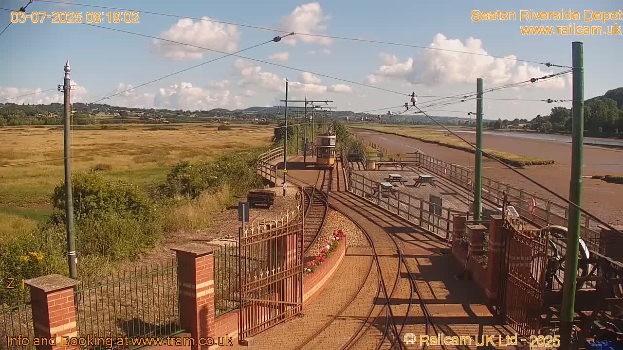 Seaton Tramway, Riverside Depot Live Cam - Seaton, East Devon, Devon, South West, England, United Kingdom