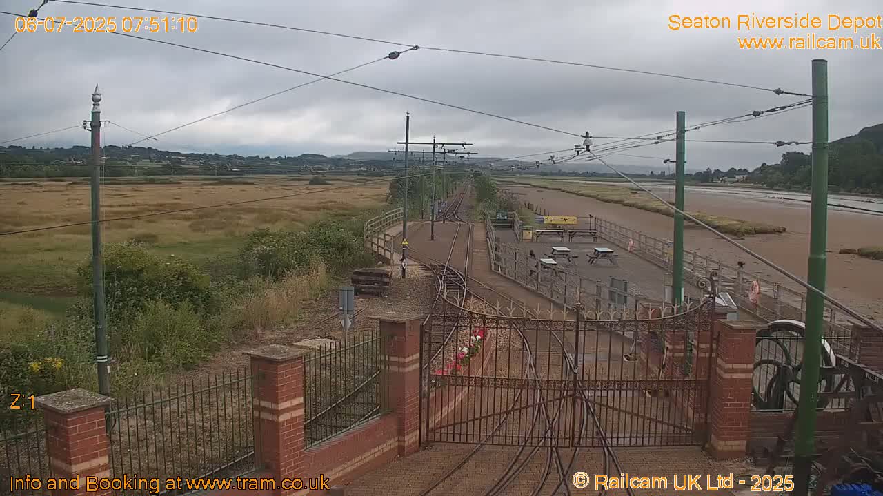 Seaton Tramway, Riverside Depot Live Cam - Seaton, East Devon, Devon, South West, England, United Kingdom