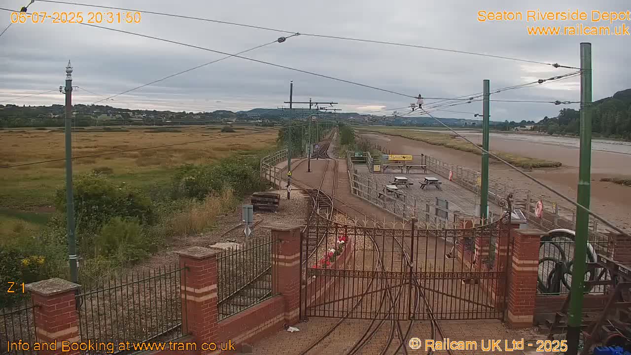 Seaton Tramway, Riverside Depot Live Cam - Seaton, East Devon, Devon, South West, England, United Kingdom
