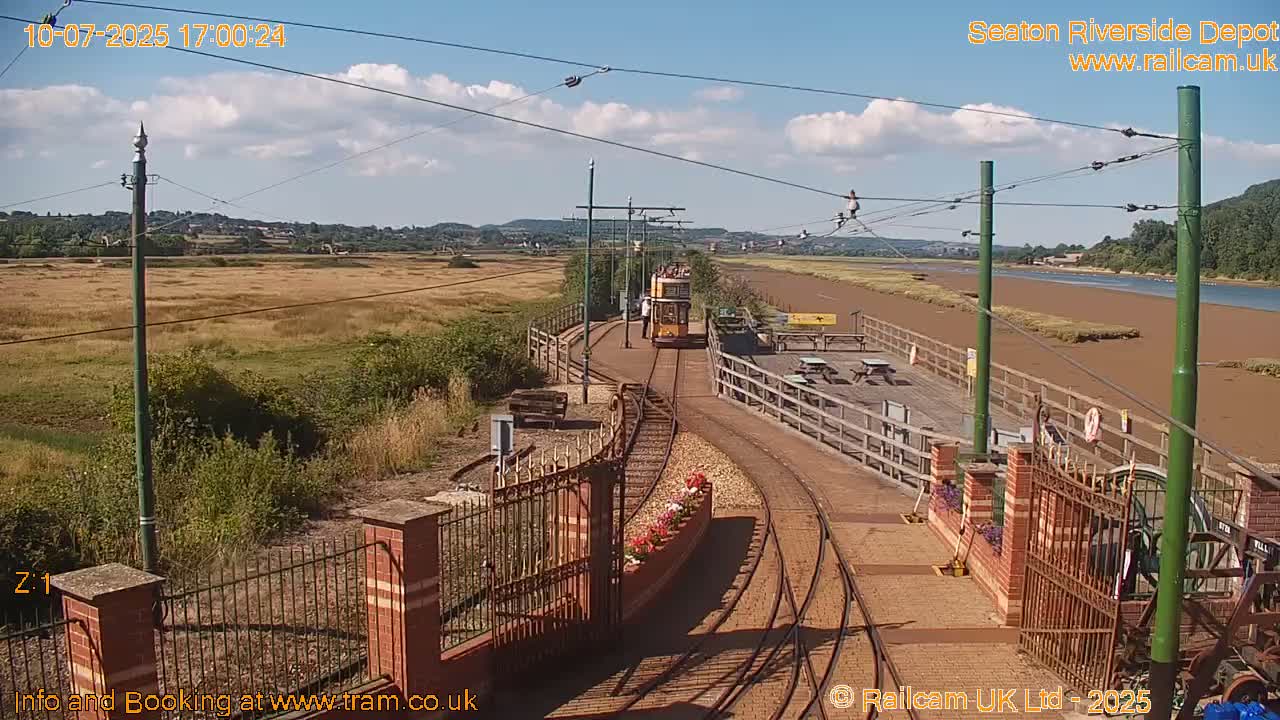 Seaton Tramway, Riverside Depot Live Cam - Seaton, East Devon, Devon, South West, England, United Kingdom