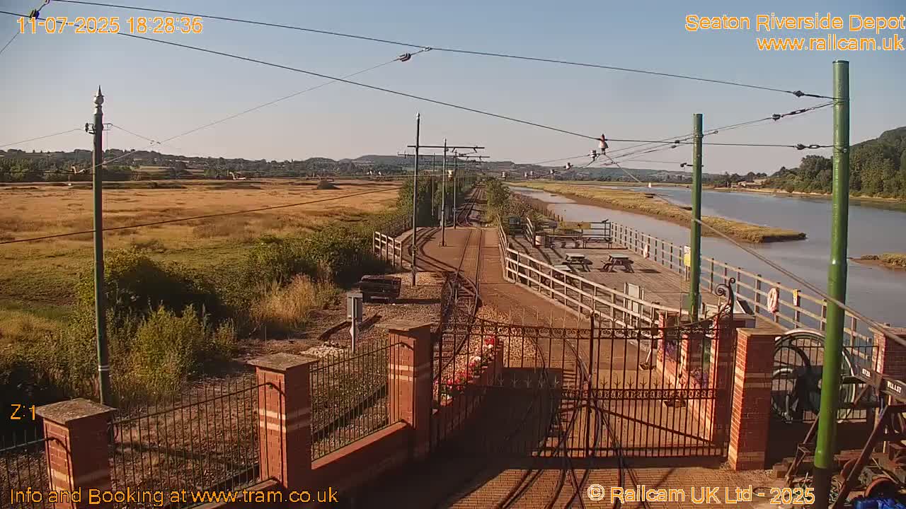 Seaton Tramway, Riverside Depot Live Cam - Seaton, East Devon, Devon, South West, England, United Kingdom