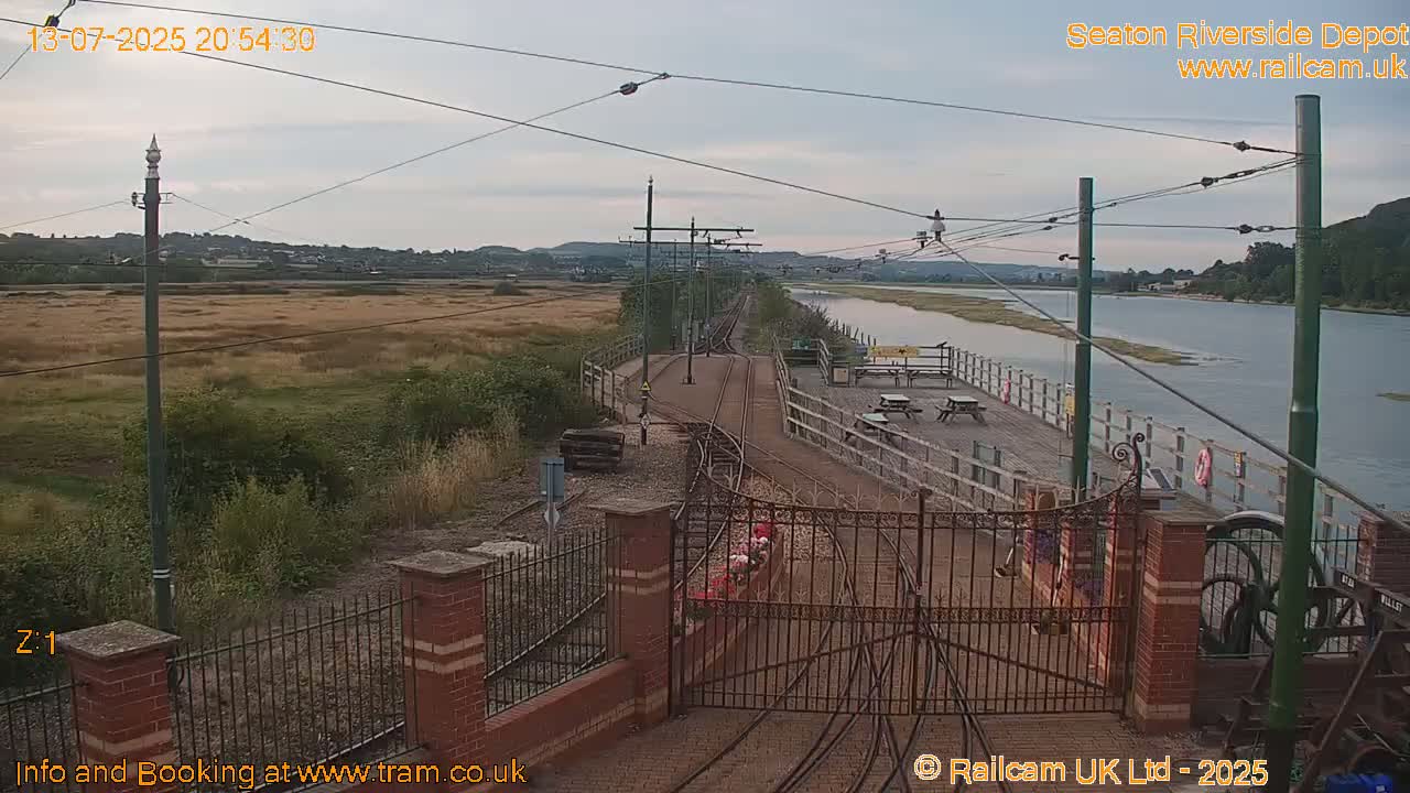 Seaton Tramway, Riverside Depot Live Cam - Seaton, East Devon, Devon, South West, England, United Kingdom