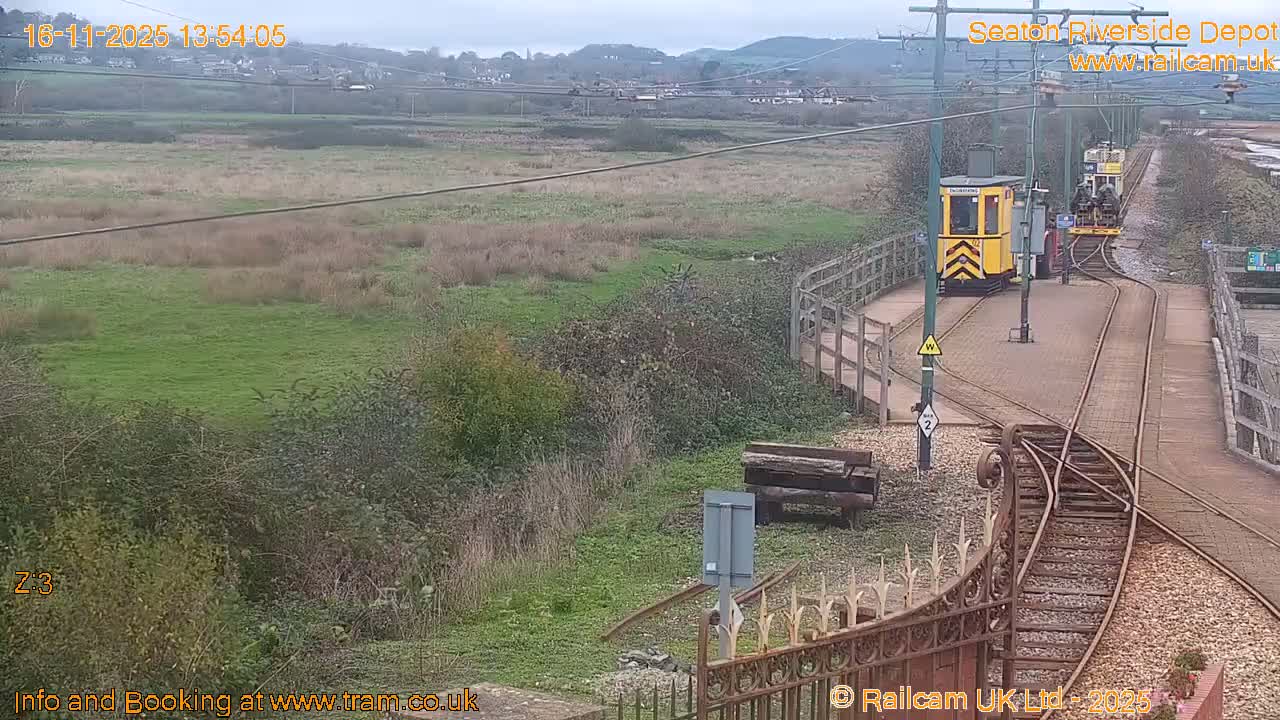 Seaton Tramway, Riverside Depot Live Cam - Seaton, East Devon, Devon, South West, England, United Kingdom