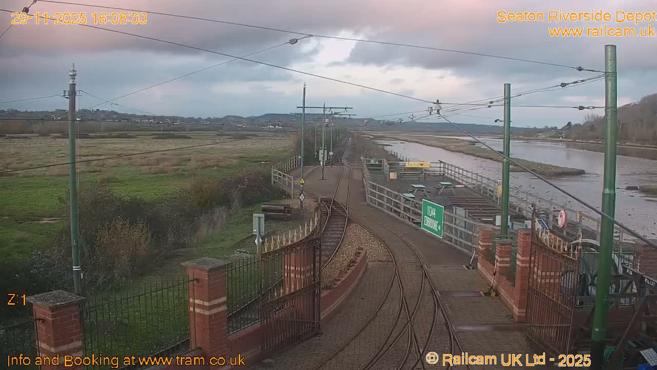 Seaton Tramway, Riverside Depot Live Cam - Seaton, East Devon, Devon, South West, England, United Kingdom