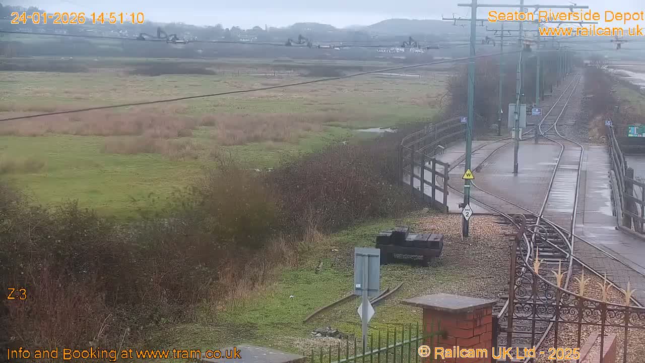 Seaton Tramway, Riverside Depot Live Cam - Seaton, East Devon, Devon, South West, England, United Kingdom