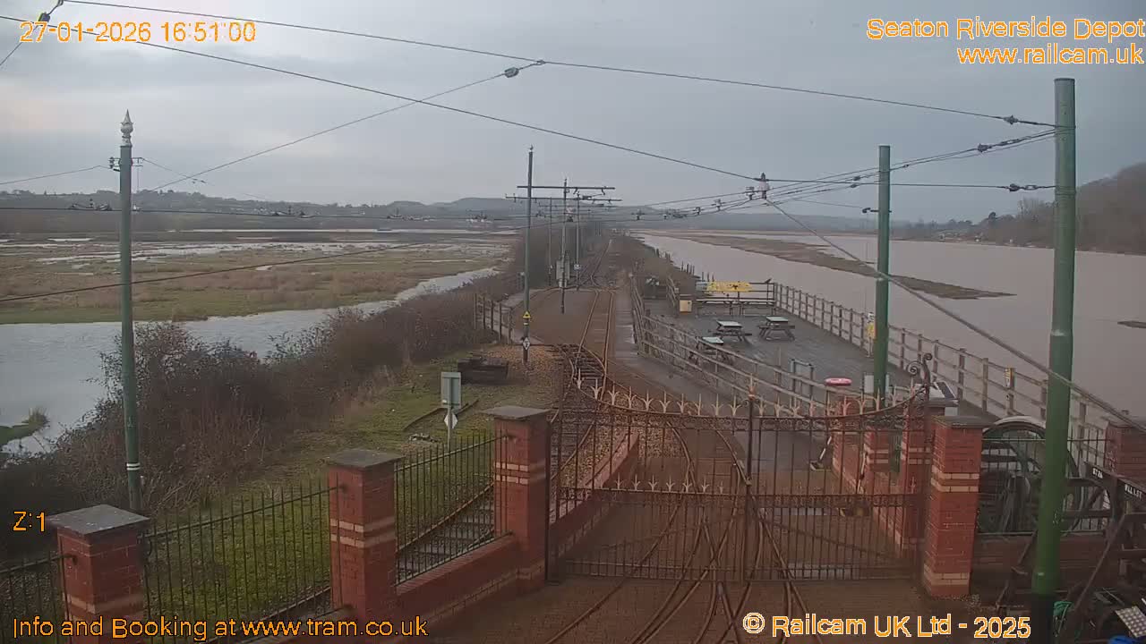 Seaton Tramway, Riverside Depot Live Cam - Seaton, East Devon, Devon, South West, England, United Kingdom