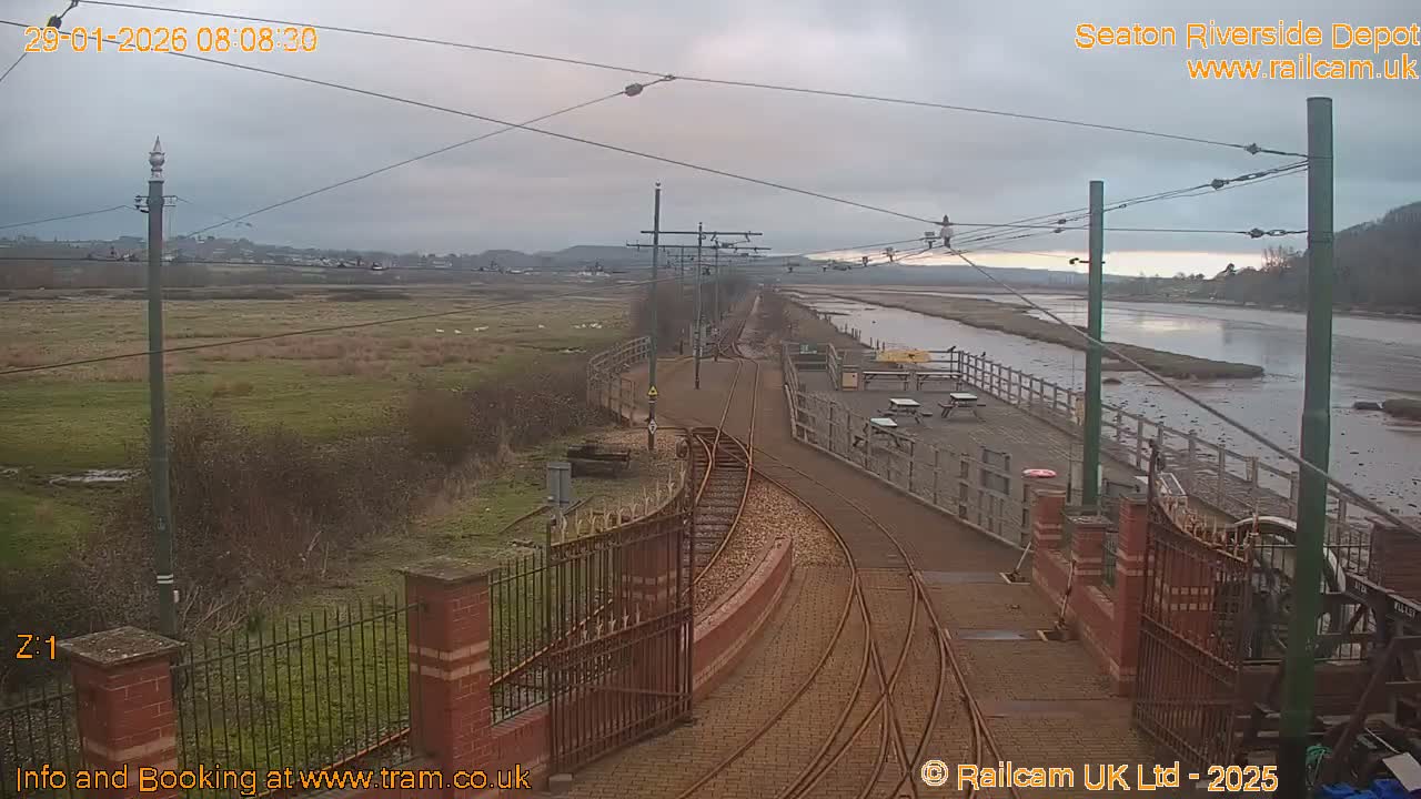 Seaton Tramway, Riverside Depot Live Cam - Seaton, East Devon, Devon, South West, England, United Kingdom