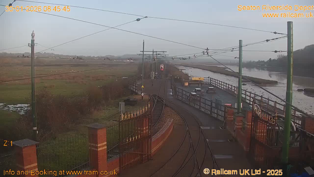 Seaton Tramway, Riverside Depot Live Cam - Seaton, East Devon, Devon, South West, England, United Kingdom