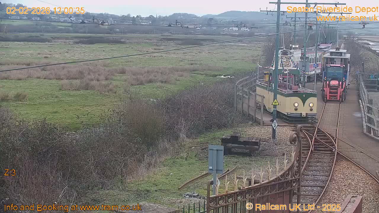 Seaton Tramway, Riverside Depot Live Cam - Seaton, East Devon, Devon, South West, England, United Kingdom