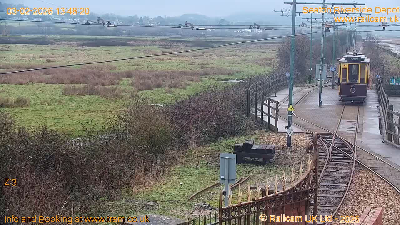 Seaton Tramway, Riverside Depot Live Cam - Seaton, East Devon, Devon, South West, England, United Kingdom