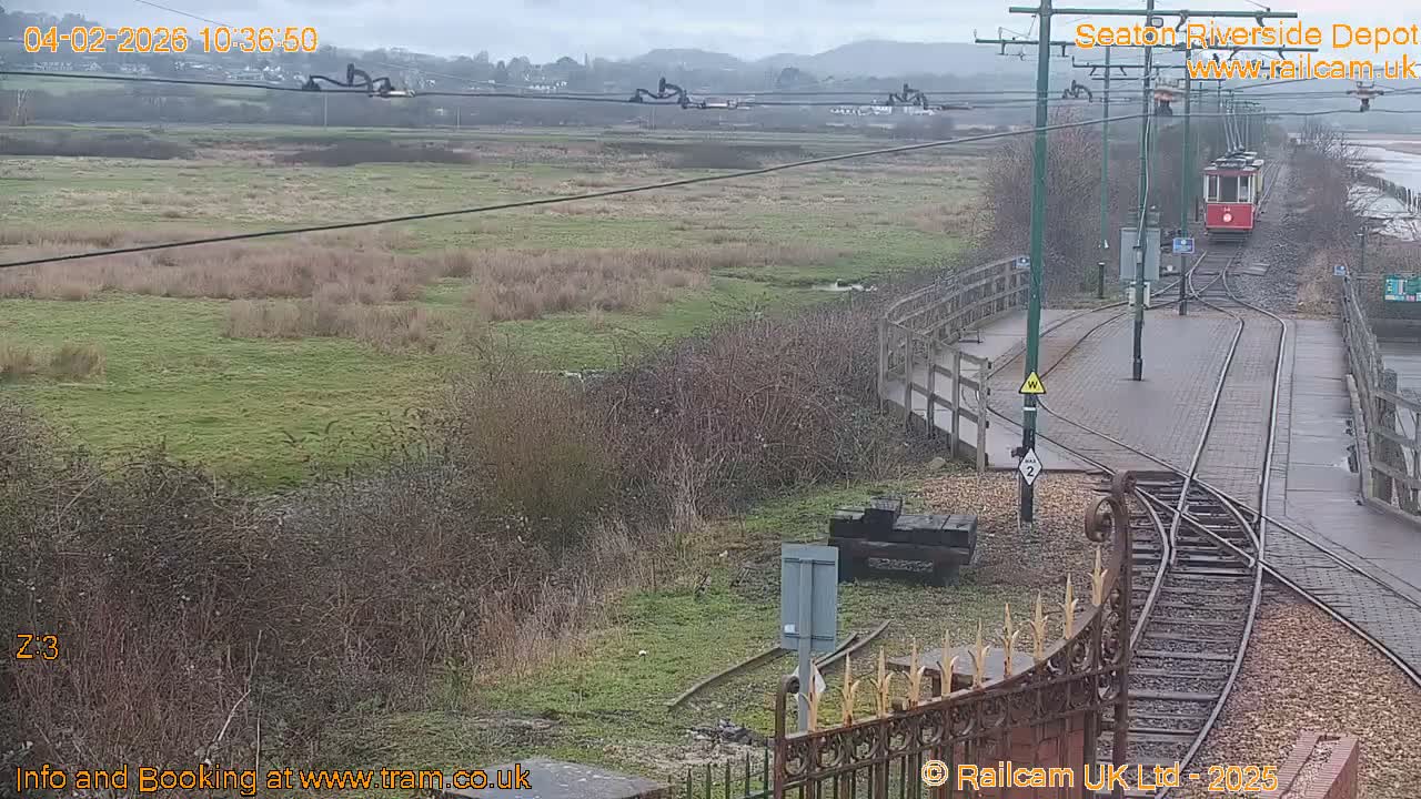 Seaton Tramway, Riverside Depot Live Cam - Seaton, East Devon, Devon, South West, England, United Kingdom