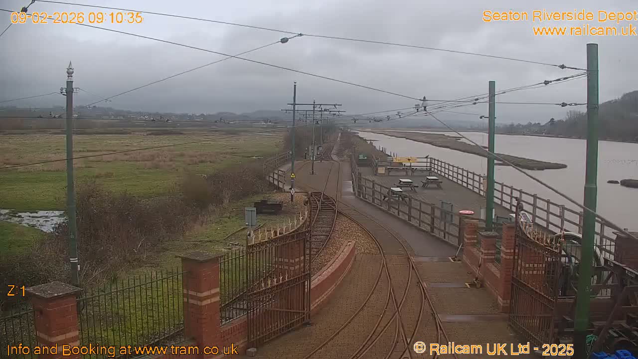 Seaton Tramway, Riverside Depot Live Cam - Seaton, East Devon, Devon, South West, England, United Kingdom