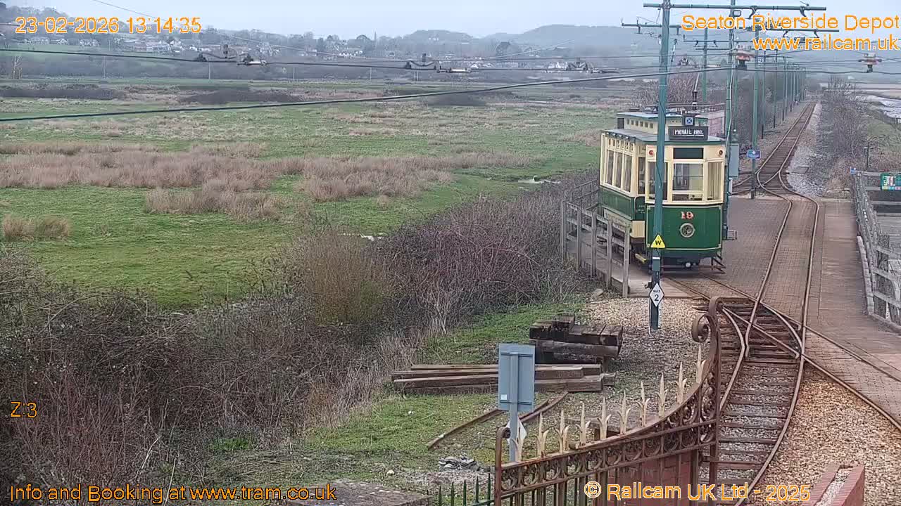 Seaton Tramway, Riverside Depot Live Cam - Seaton, East Devon, Devon, South West, England, United Kingdom