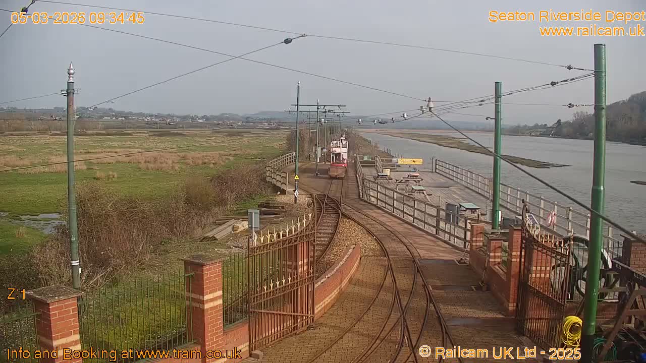 Seaton Tramway, Riverside Depot Live Cam - Seaton, East Devon, Devon, South West, England, United Kingdom