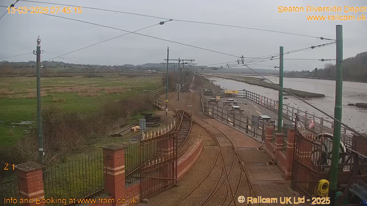 Seaton Tramway, Riverside Depot Live Cam - Seaton, East Devon, Devon, South West, England, United Kingdom