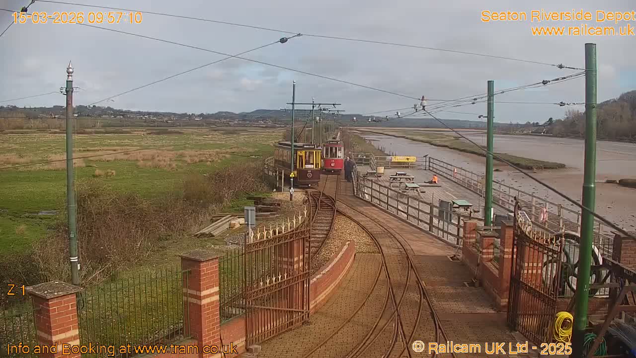Seaton Tramway, Riverside Depot Live Cam - Seaton, East Devon, Devon, South West, England, United Kingdom
