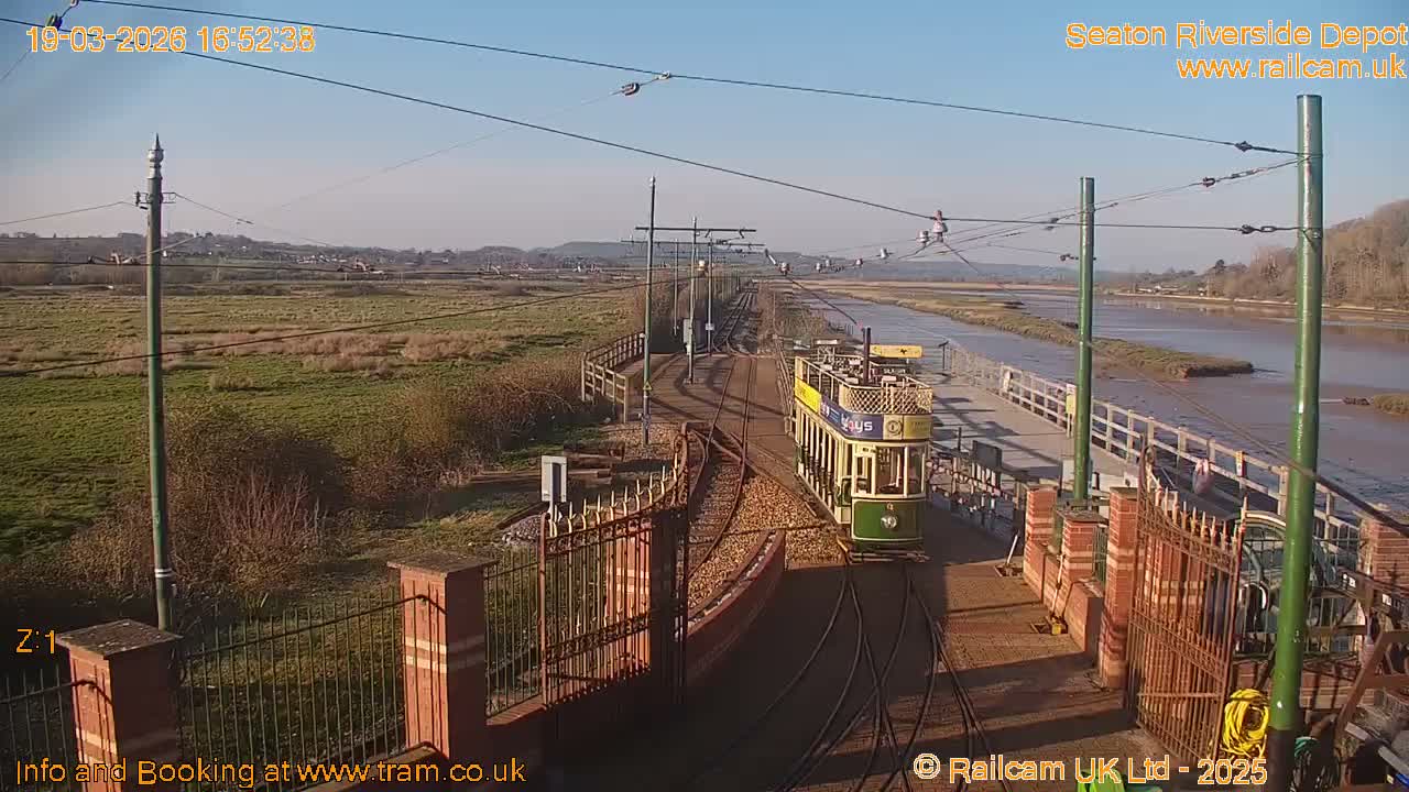 Seaton Tramway, Riverside Depot Live Cam - Seaton, East Devon, Devon, South West, England, United Kingdom