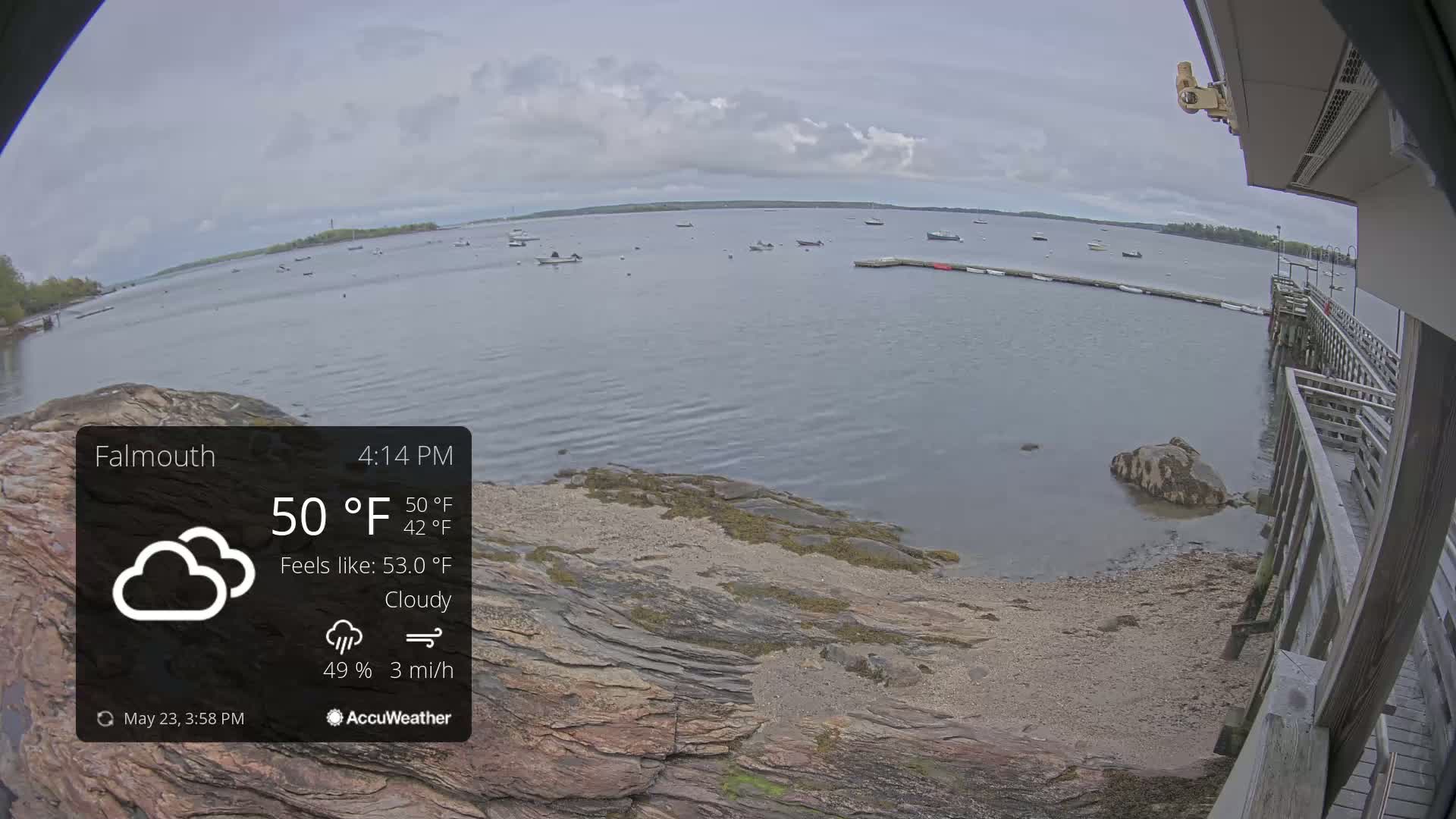 Falmouth Coast & Casco Bay Live Cam - Falmouth, Cumberland, Maine, USA