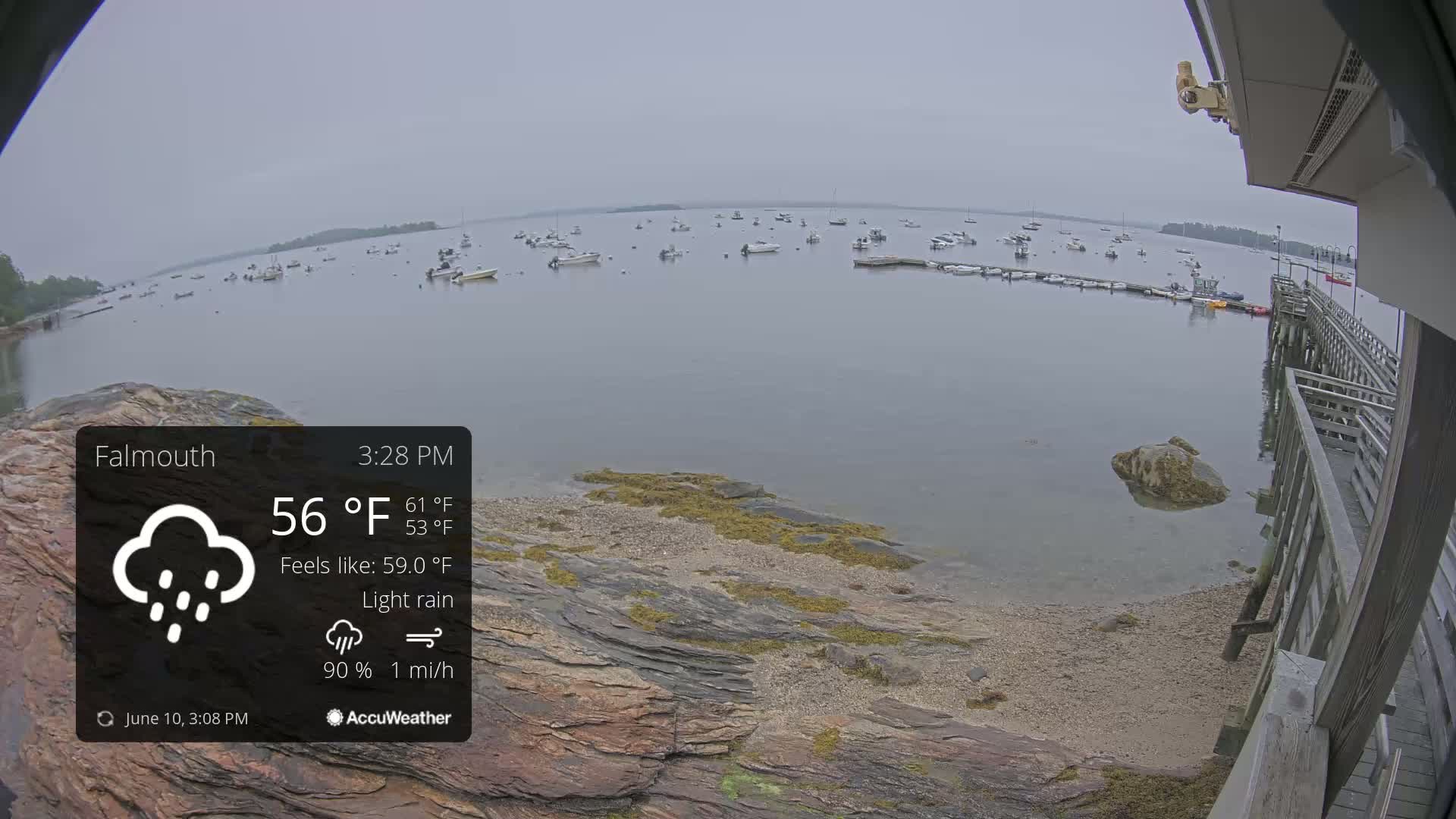 Falmouth Coast & Casco Bay Live Cam - Falmouth, Cumberland, Maine, USA