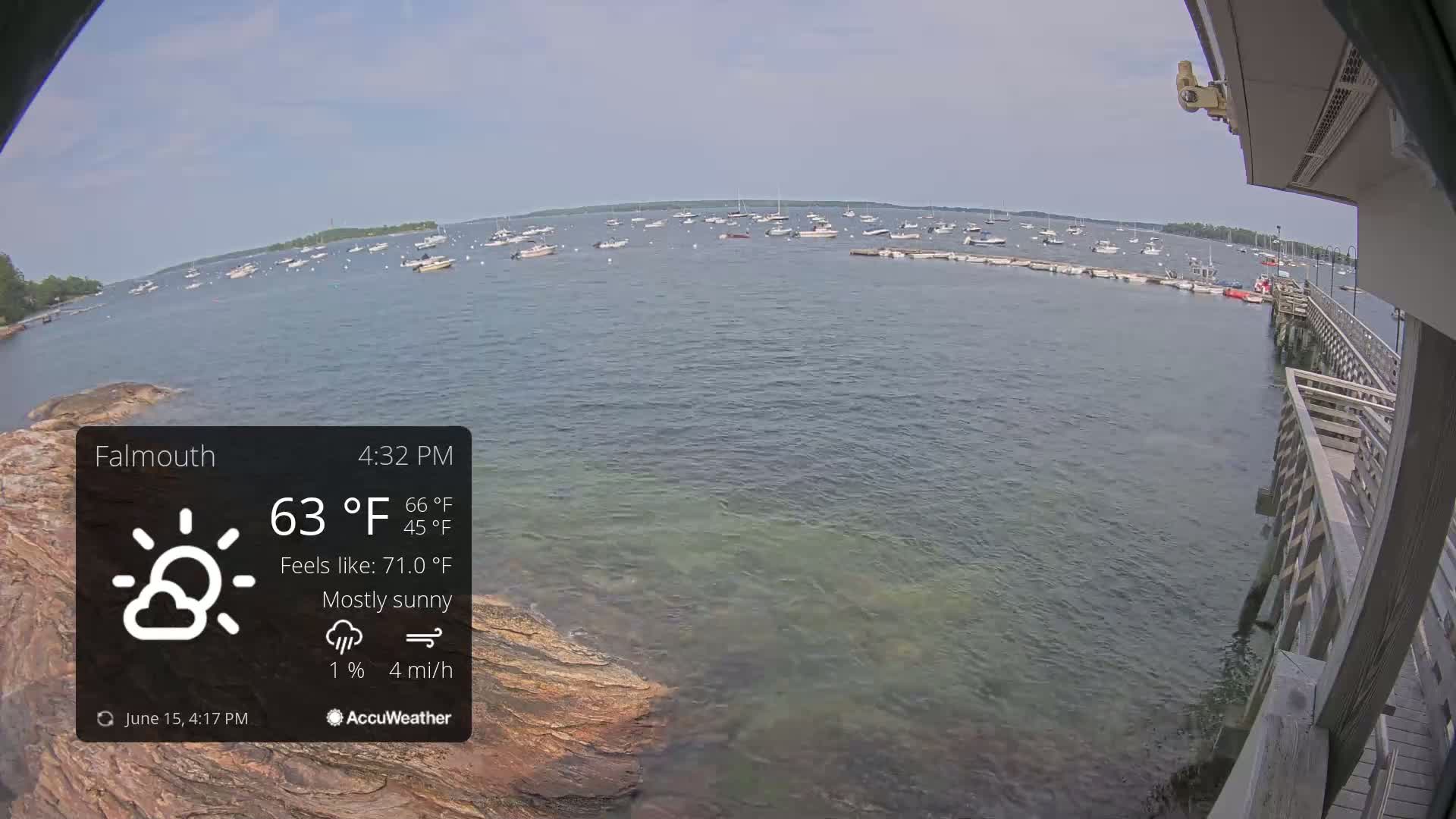 Falmouth Coast & Casco Bay Live Cam - Falmouth, Cumberland, Maine, USA