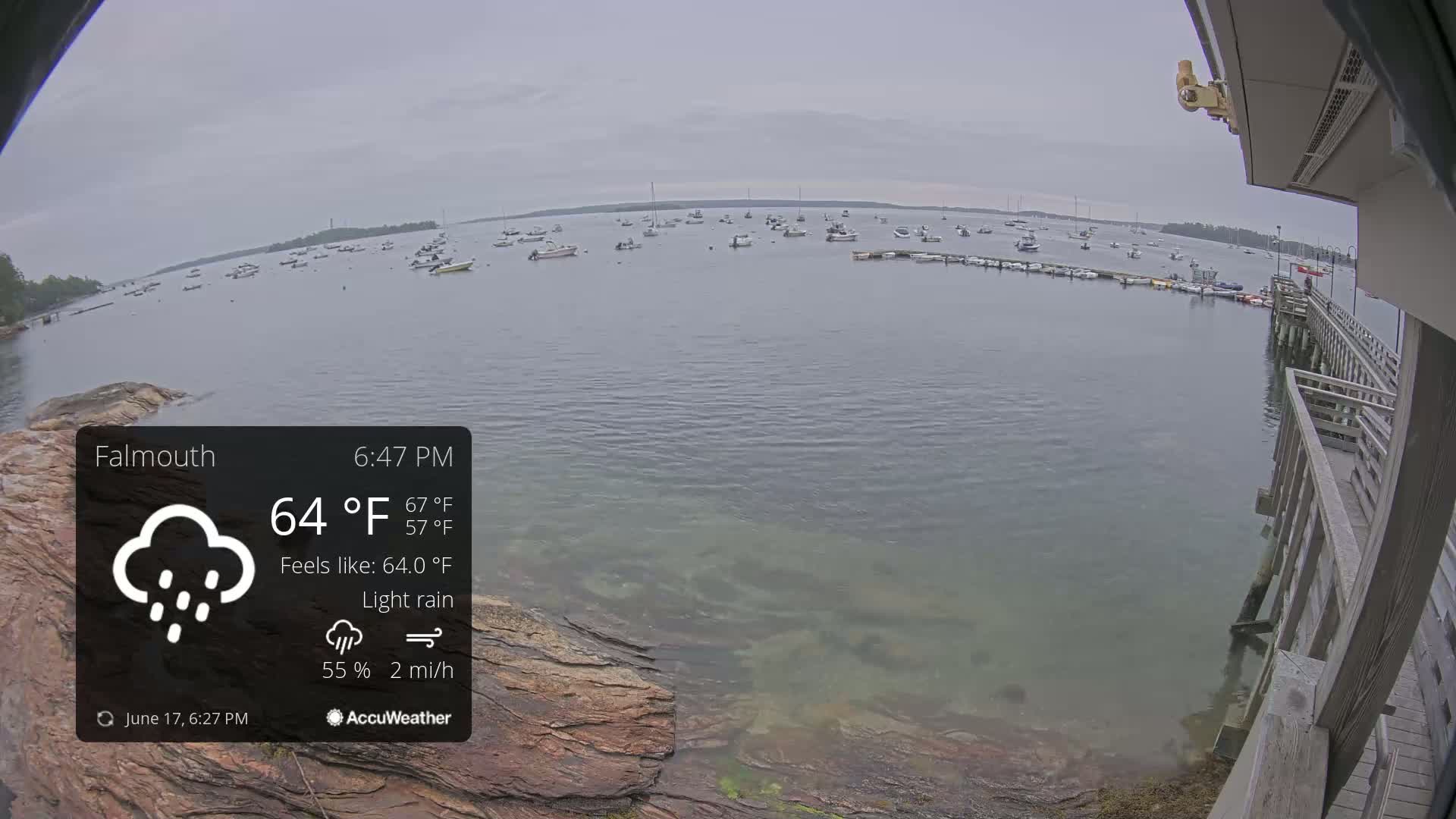 Falmouth Coast & Casco Bay Live Cam - Falmouth, Cumberland, Maine, USA