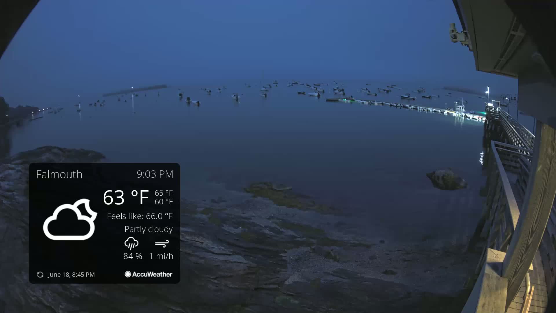 Falmouth Coast & Casco Bay Live Cam - Falmouth, Cumberland, Maine, USA