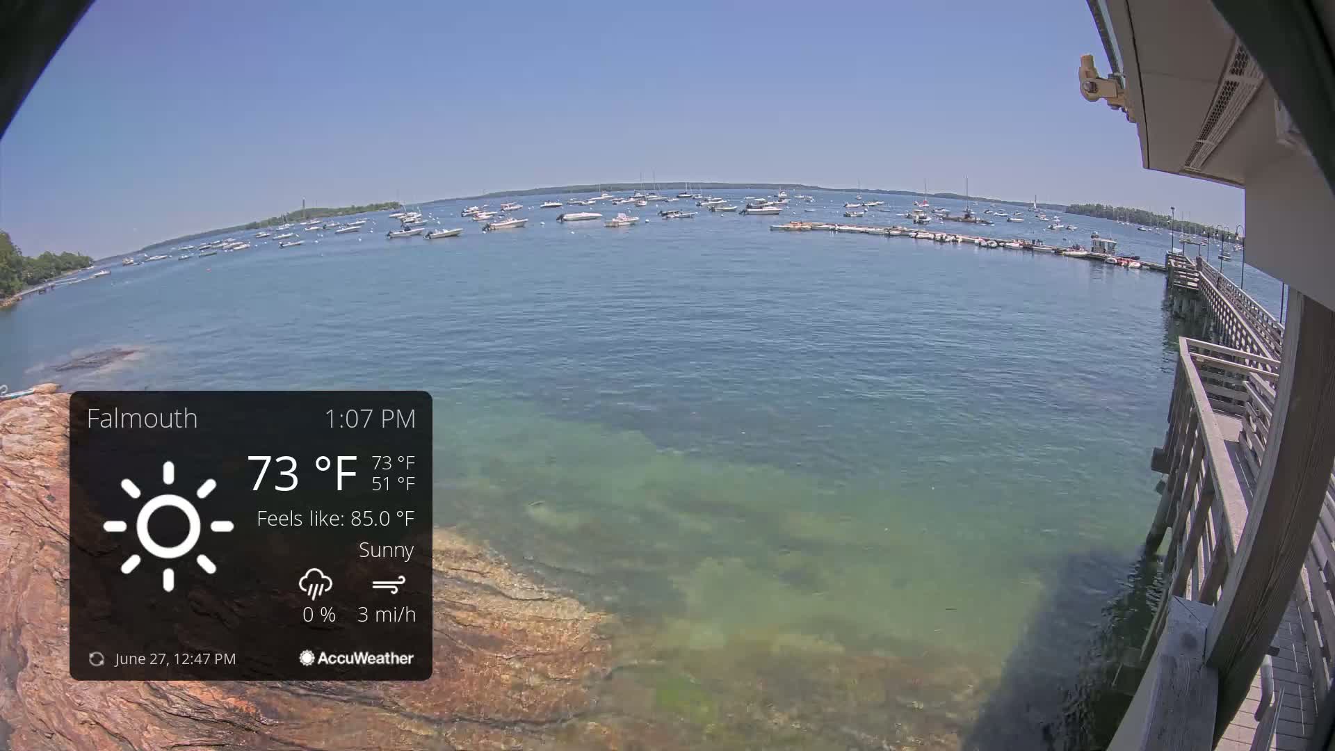 Falmouth Coast & Casco Bay Live Cam - Falmouth, Cumberland, Maine, USA