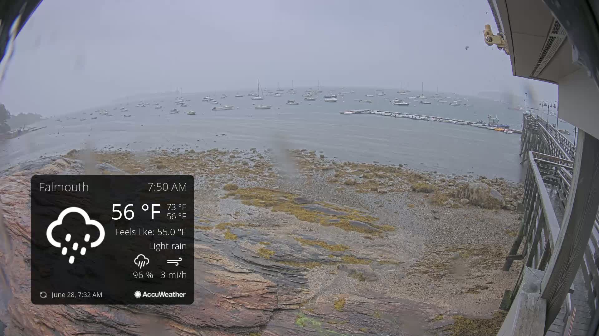 Falmouth Coast & Casco Bay Live Cam - Falmouth, Cumberland, Maine, USA