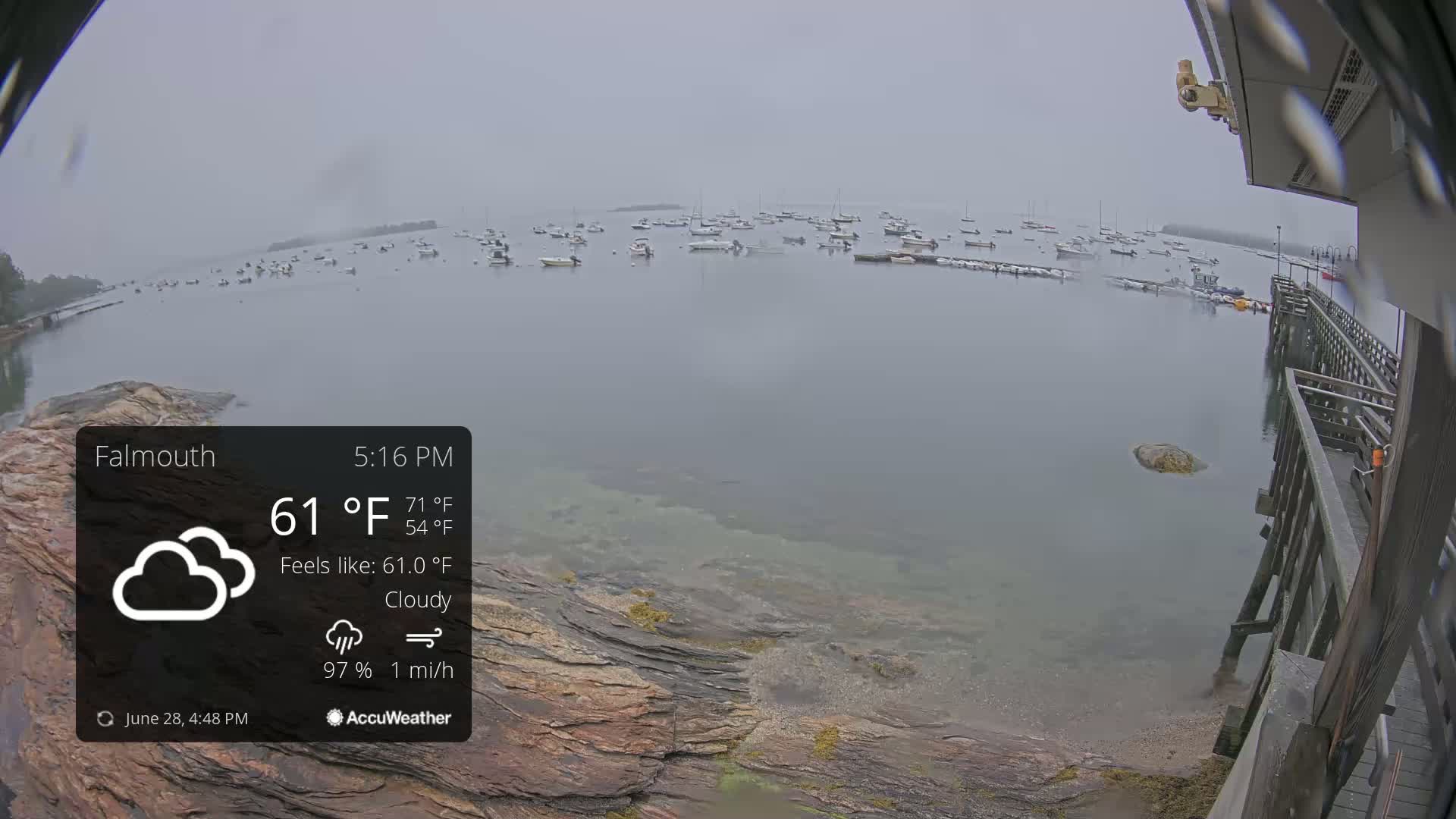 Falmouth Coast & Casco Bay Live Cam - Falmouth, Cumberland, Maine, USA