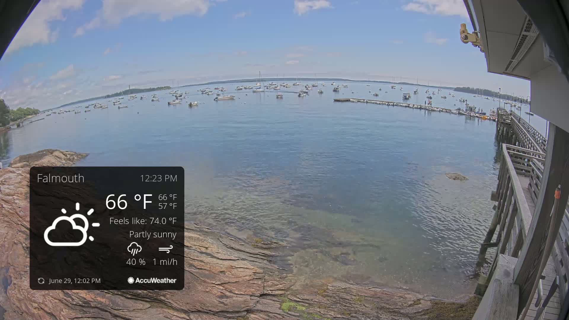 Falmouth Coast & Casco Bay Live Cam - Falmouth, Cumberland, Maine, USA