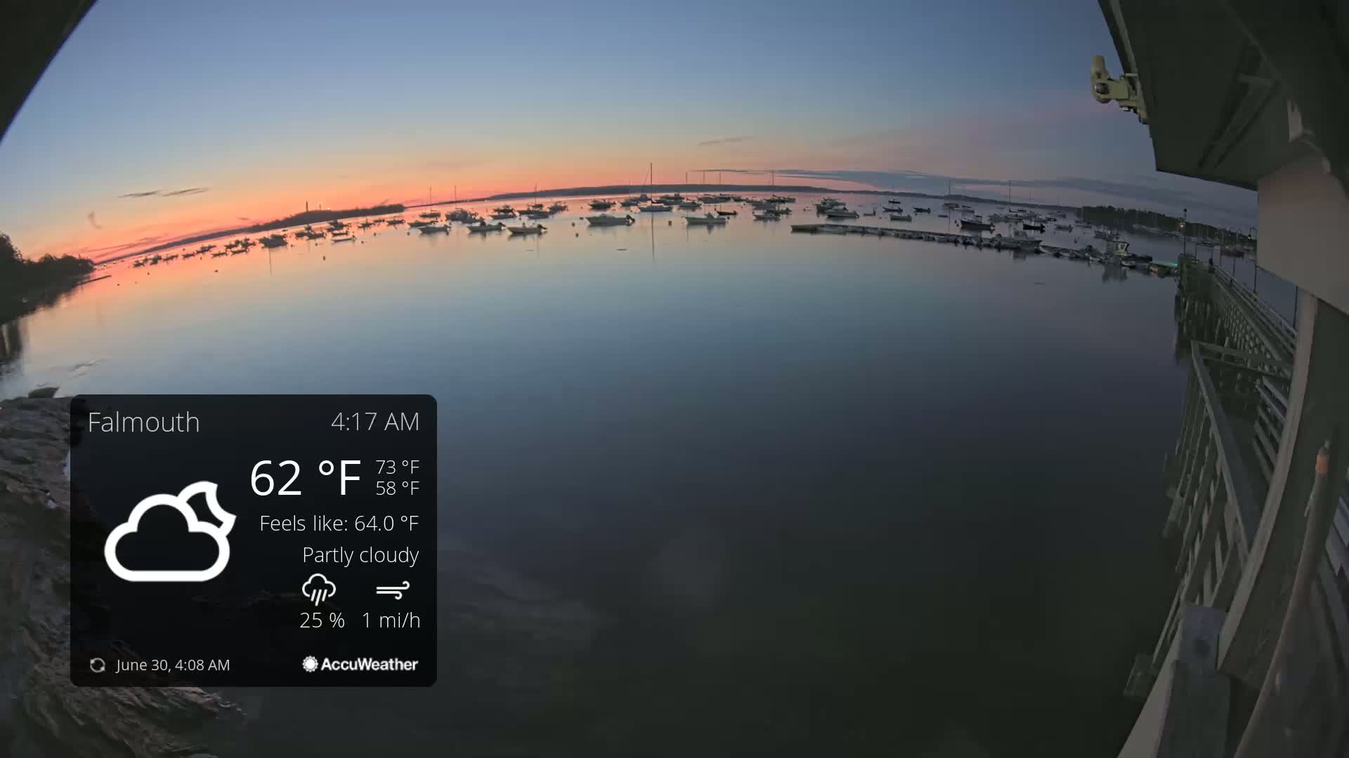 Falmouth Coast & Casco Bay Live Cam - Falmouth, Cumberland, Maine, USA