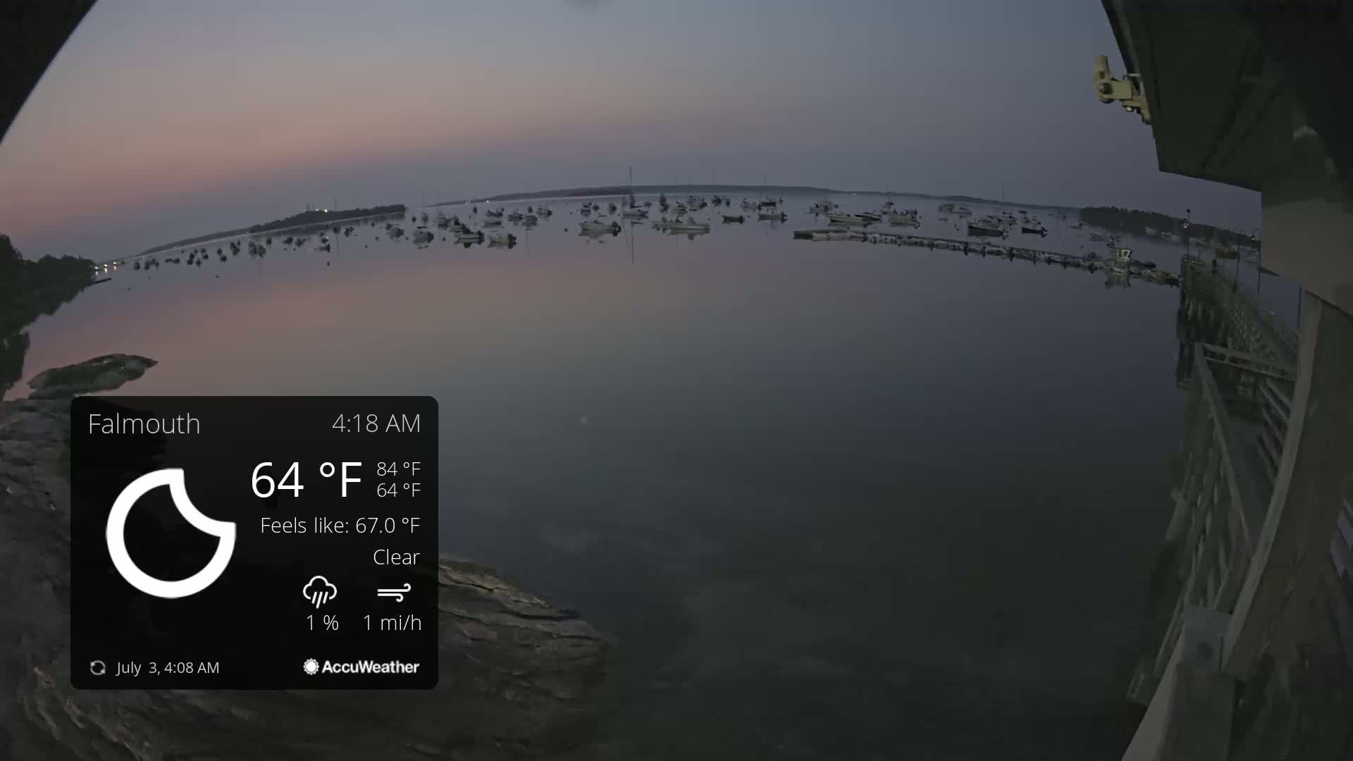 Falmouth Coast & Casco Bay Live Cam - Falmouth, Cumberland, Maine, USA